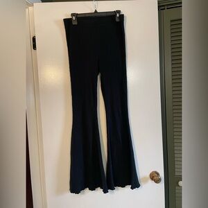 Ribbed flare leggings